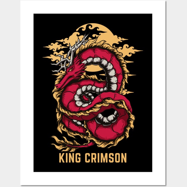 Flying Dragon King Crimson Wall Art by Teropong Kota